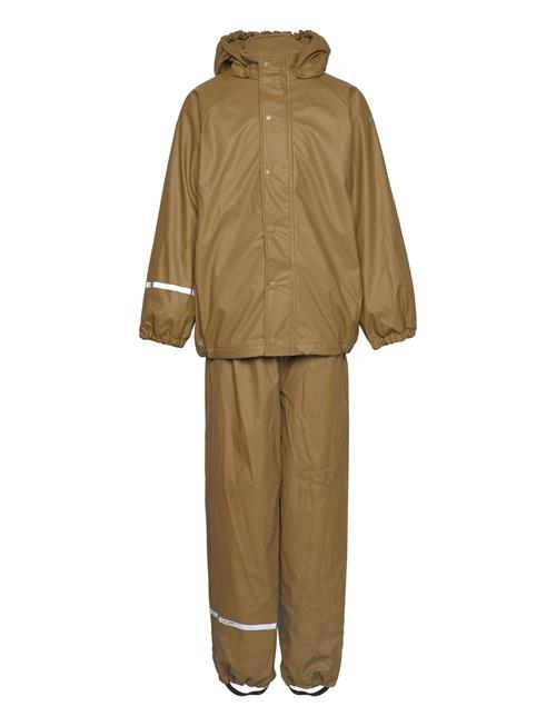 Se CeLaVi Rainwear Set -Solid, W.fleece CeLaVi Brown ved Booztlet