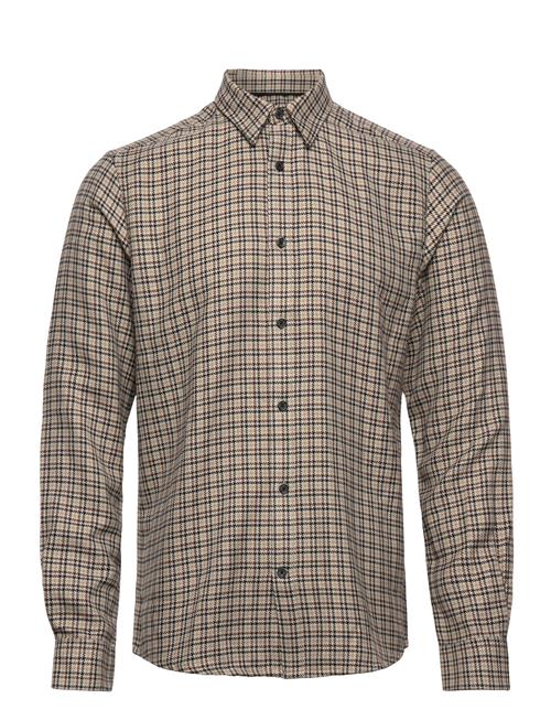 ONLY & SONS Onstevin Ls Viscose Check Reg Shirt ONLY & SONS Beige