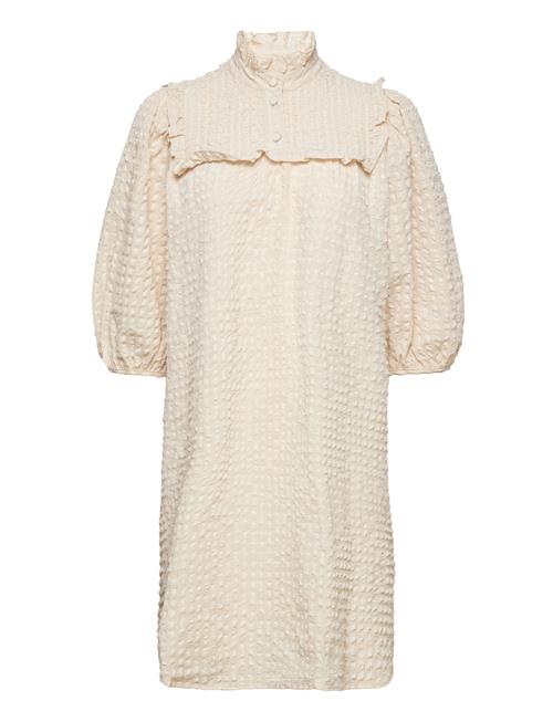 Selected Femme Slfcory 3/4 Short Smock Dress B Selected Femme Cream