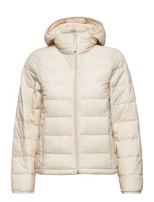 Abercrombie & Fitch Anf Womens Outerwear Abercrombie & Fitch Cream