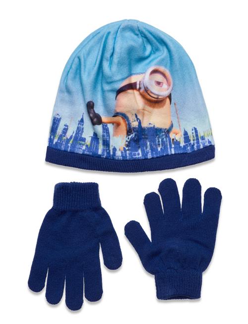 Se Minions Set Cap + Glooves Minions Blue ved Booztlet