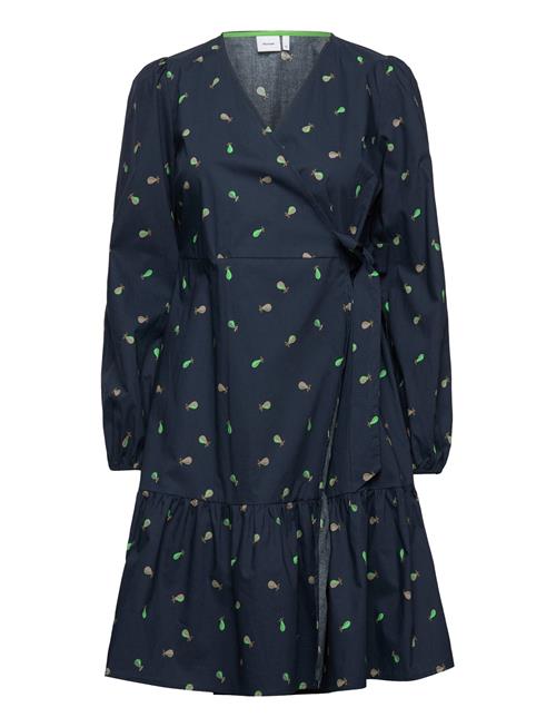 Nuebrar Wrap Dress Nümph Navy