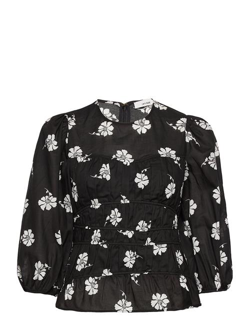 IVY OAK Brenda Gathered Blouse IVY OAK Black