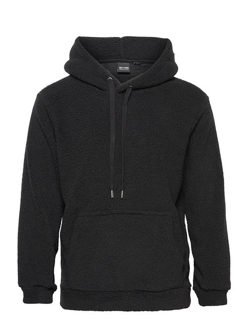 Se ONLY & SONS Onsremy Reg Teddy Hoodie Sweat ONLY & SONS Black ved Booztlet