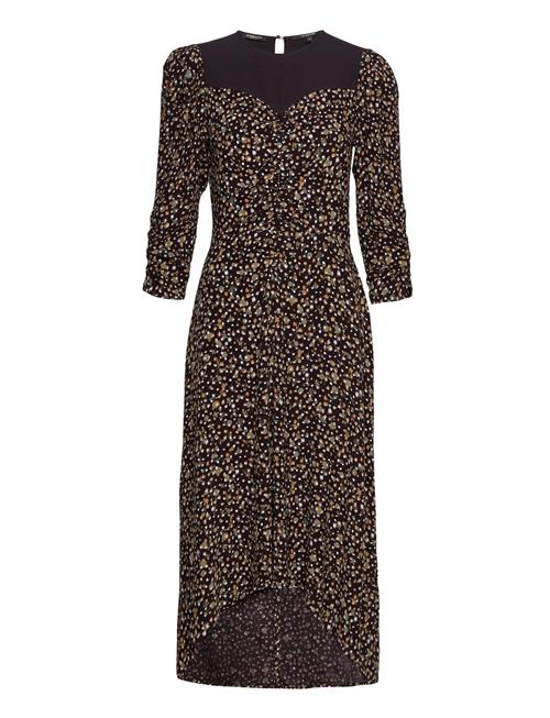 Scotch & Soda Dress With Gathers And Hi Low Hem Scotch & Soda Black