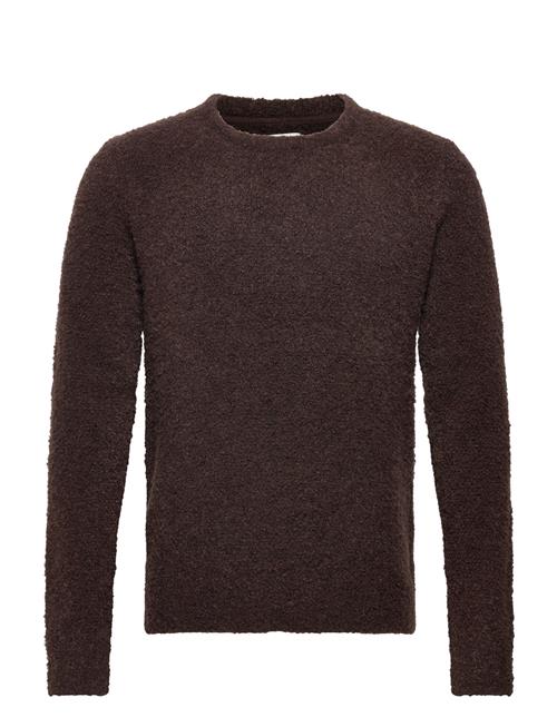 Se Jack & Jones Jprblafab Knit Crew Neck Jack & J S Brown ved Booztlet