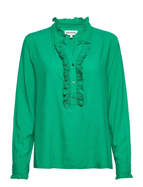 Se Lollys Laundry Franka Shirt Lollys Laundry Green ved Booztlet