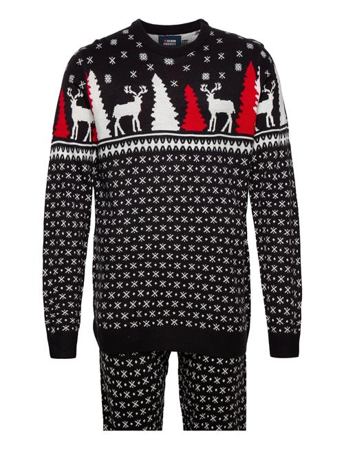 Se Denim project Dpxmas Deer Knitted Multipack Denim Project Black ved Booztlet