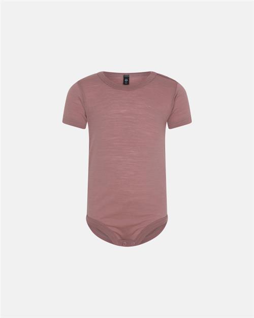 Kortærmet body | 100 uld | Rose