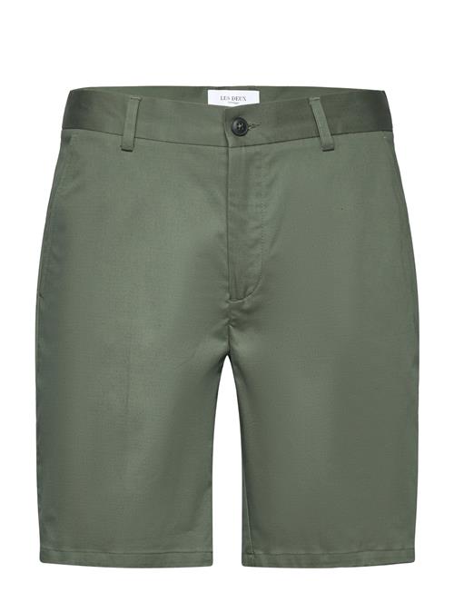 Les Deux Como Reg Cotton-Linen Shorts Les Deux Green