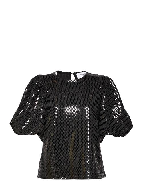 Slfsandy 2/4 O-Neck Top B Selected Black