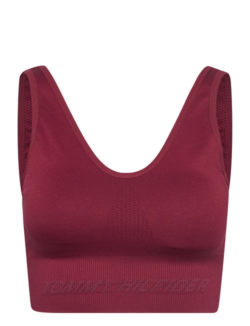 Tommy Sport Low Intensity Shiny Seamless Bra Tommy Sport Burgundy