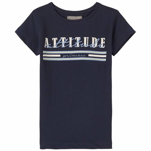 Se Creamie Attitude T-shirt Total Eclipse | Marine blå | 116 cm ved Babyshop