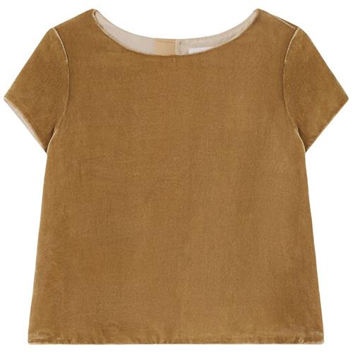 Bonpoint Beaute Velour T-shirt Beige | Beige | 6 years