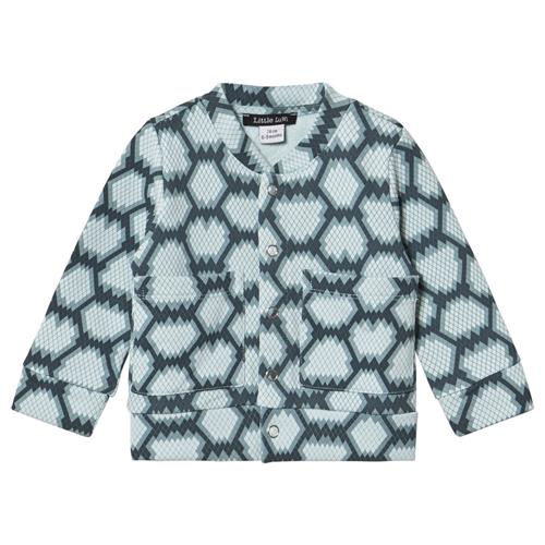 Little LuWi Blue Snake Bomber Jacket | Blå | 74 cm