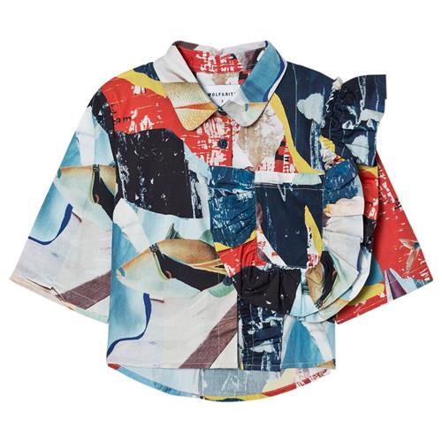 Se Wolf & Rita Carolina Blouse Shimmering Blues | Blå | 4 years ved Babyshop