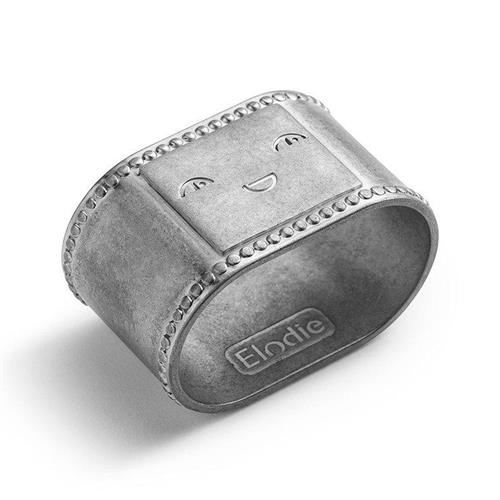 Se Elodie EAT Servietring Antique Silver | Sølv | 0 ved Babyshop