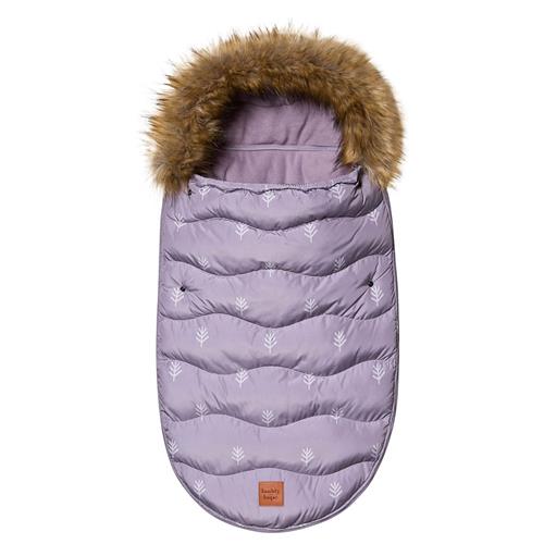 Se Buddy & Hope Faux Fur Mønstret Kørepose Syrenfarvet | Lilla | 0-3 ved Babyshop