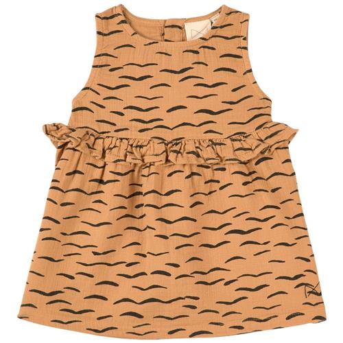 Mini Sibling Frill Kjole Honey | Beige | 18-24 months