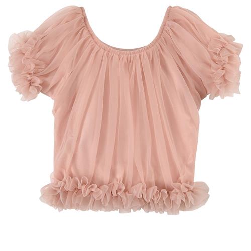 DOLLY by Le Petit Tom Frilly Princess Top Ballet Pink | Lyserød | Newborn