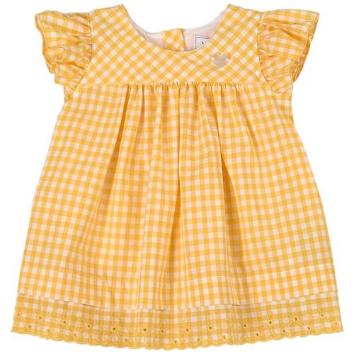 Monnalisa Gingham Kjole Gul | Gul | 9 months