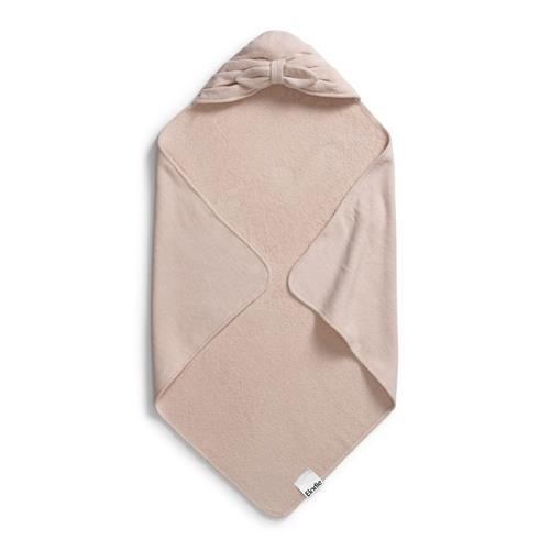 Se Elodie Hætteklædte Håndklæde Powder Pink Bow | Lyserød | 0 ved Babyshop