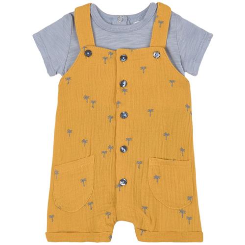 Se Absorba Mønstret Overalls Sat Gul | Gul | 1 months ved Babyshop