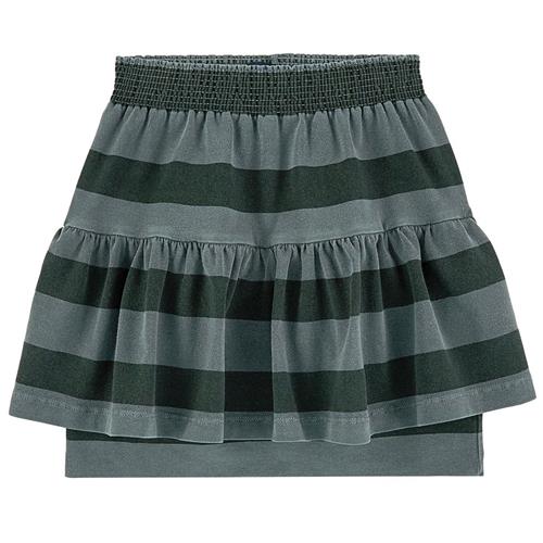 The Animals Observatory Slug Skirt Grey Green Stripes | Grå | 2 years