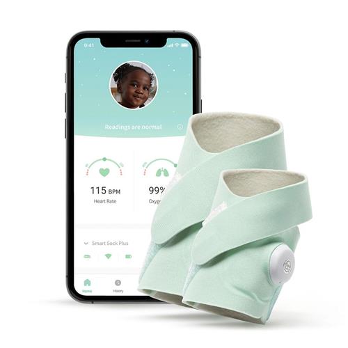 Se Owlet Smart Sock Plus Babymonitor | Grønn | 0-3 ved Babyshop