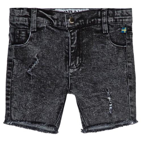 The BRAND Stone Wash Denim Short Gråt | Grå | 92/98 cm