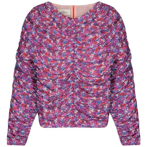 Se Les Coyotes De Paris Malin Mønstret Rynket Bluse Wild Roses | Lyserød | 12 years ved Babyshop