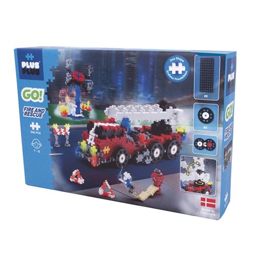 Se Plus-Plus Plus-Plus© Go! Fire and Rescue Byggesæt | Rød | 6-10 ved Babyshop