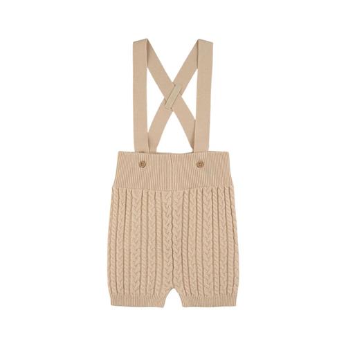 Buddy & Hope Mini Kabelstrikket Shorts Med Hofteholdere Off Whitet |  | 74/80 cm