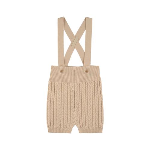 Buddy & Hope Mini Kabelstrikket Shorts Med Hofteholdere Off Whitet |  | 74/80 cm