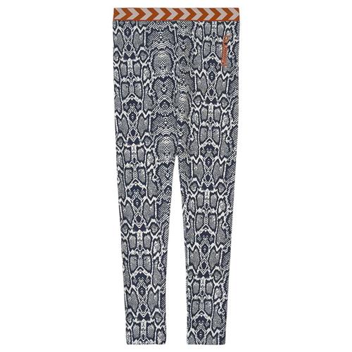 Se Hummel Snake Print Leggings Navyblå | Grå | 16 years ved Babyshop