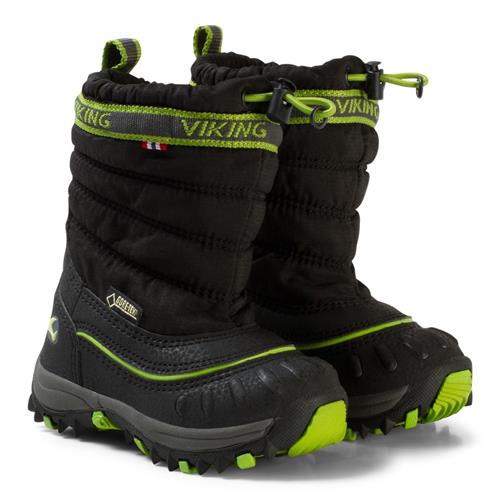 Viking Støvler, GoreTex, Windchill, Black/Lime | Sort | 20 EU