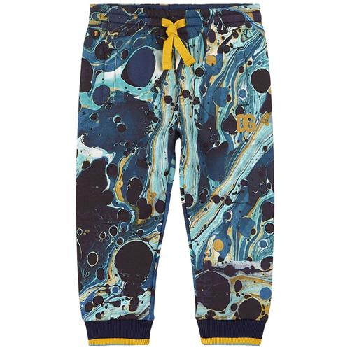 Se Dolce & Gabbana Marbled Sweatpants Blå | Blå | 12-18 months ved Babyshop