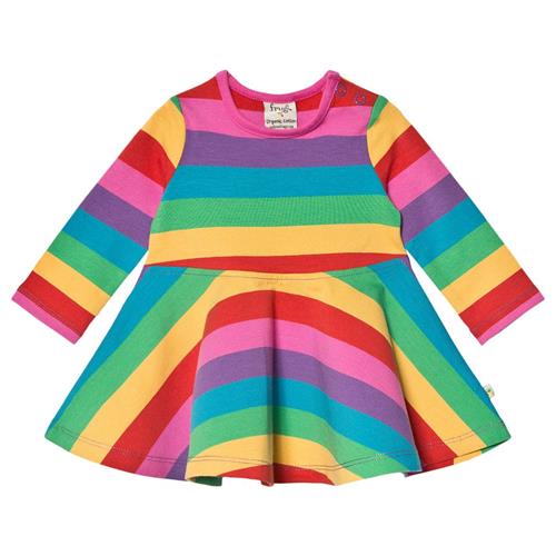 Se Frugi Sofia Skater Kjole Rainbow | Lyserød | Newborn ved Babyshop