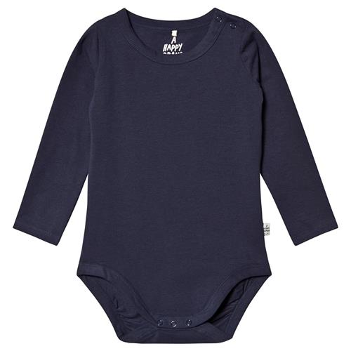 Se A Happy Brand Babybody Navyblå | Marine blå | 50/56 cm ved Babyshop