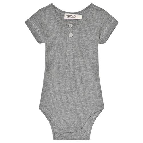 MarMar Copenhagen Rib Babybody Gråmeleret | Grå | 56 cm