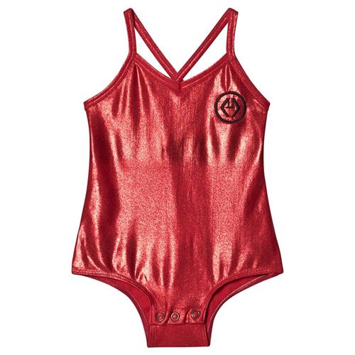 Se The Animals Observatory Trout Bodysuit Red Logo | Rød | 4 years ved Babyshop