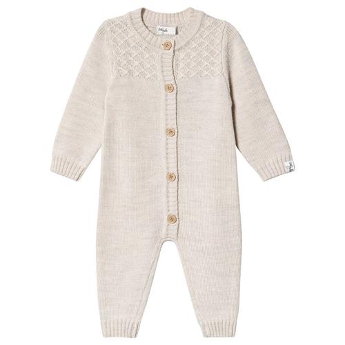 Se Little Jalo Strikket Body Cremefarvet | Beige | 74 cm ved Babyshop