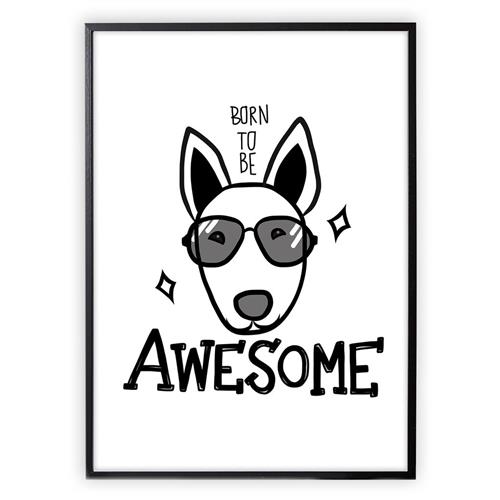 Se XO Posters Awesome Plakat | Sort | 0 ved Babyshop