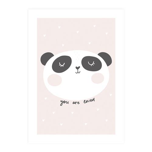 XO Posters You Are Loved Plakat | Lyserød | 50 x 70 cm