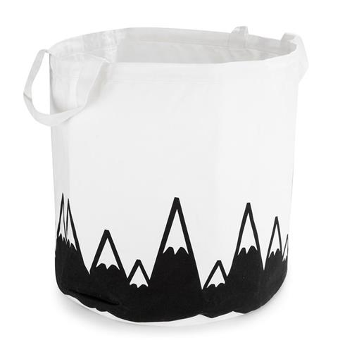 JOX Storage Opbevaringskurv Mountains Off White | Sort | 0