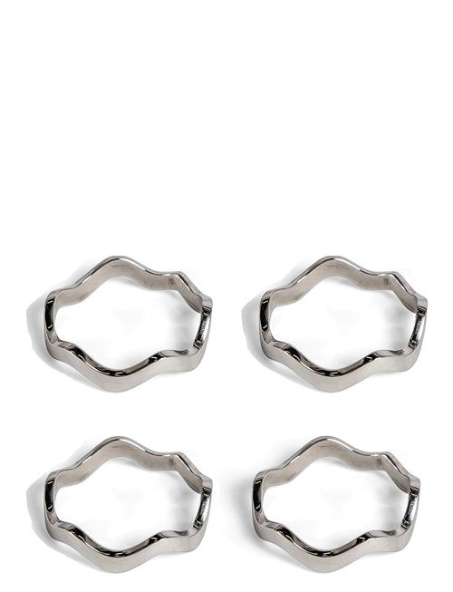 Sagaform Anna Napkinring 4-Pack Sagaform Silver