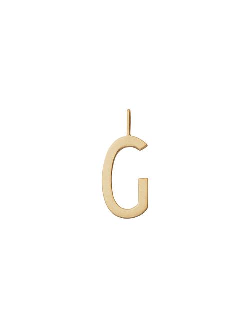 Se Design Letters 16Mm Matt 18K Gold Plated Silver A-Z Design Letters Gold ved Booztlet