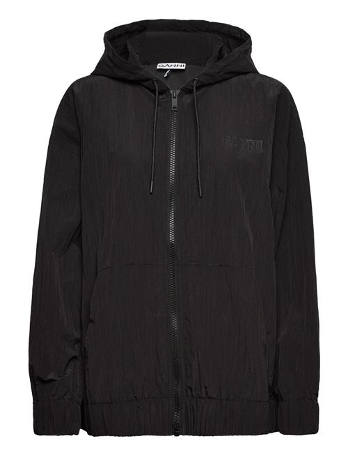 Ganni Software Light Tech Zip Hoodie Ganni Black