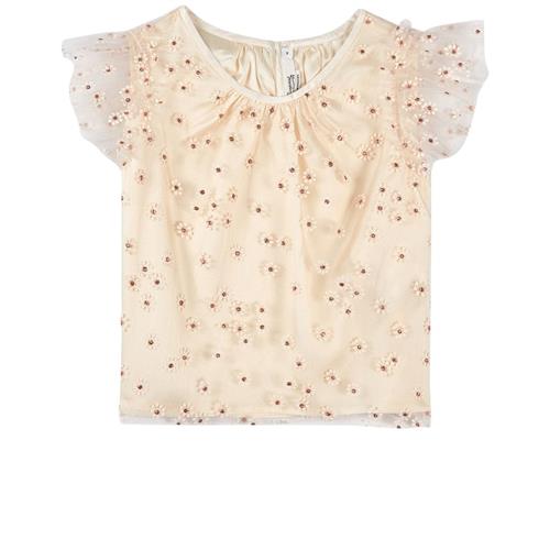 Se Bonpoint Ruffle Floral Print Bluse Hvid | Hvid | 8 years ved Babyshop