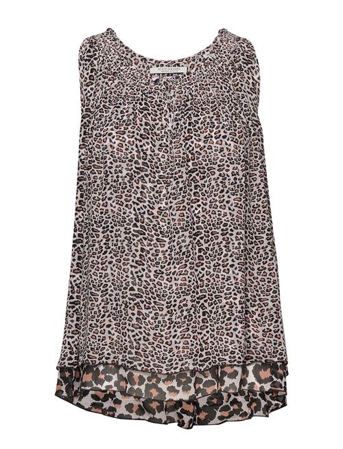 Scotch & Soda Sleeveless Viscose Printed Top In A Mix Of Animal Prints Scotch & Soda Patterned